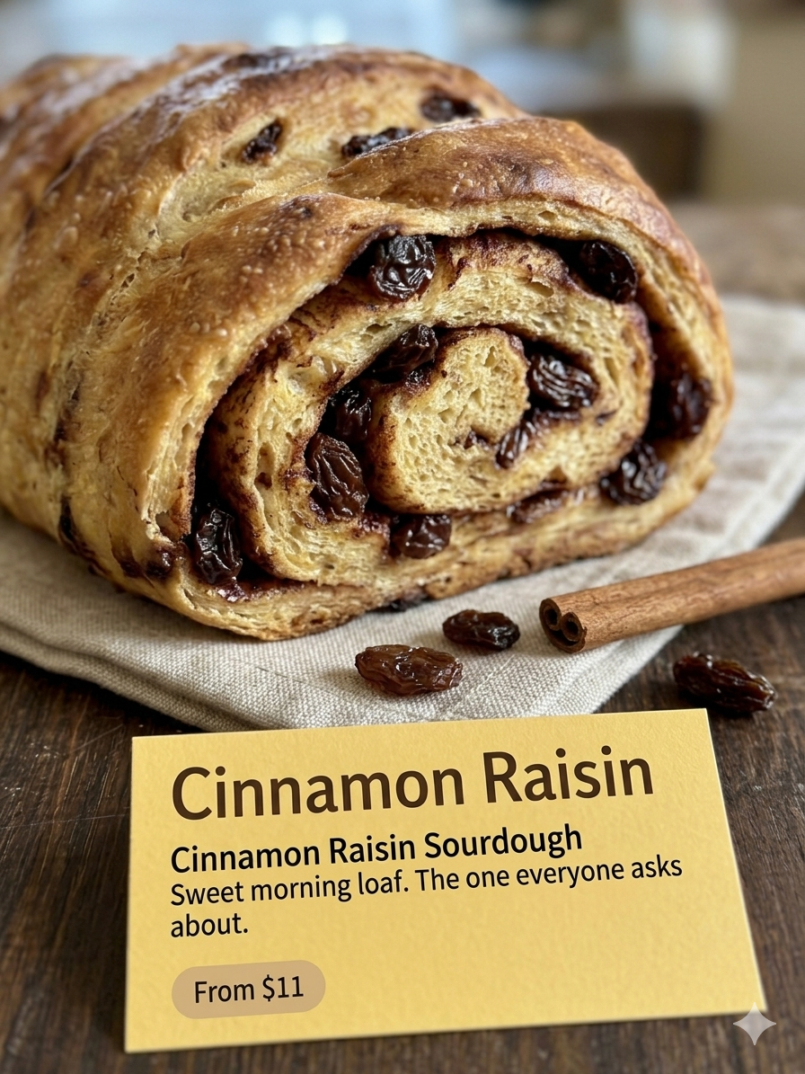 Cinnamon Raisin Sourdough