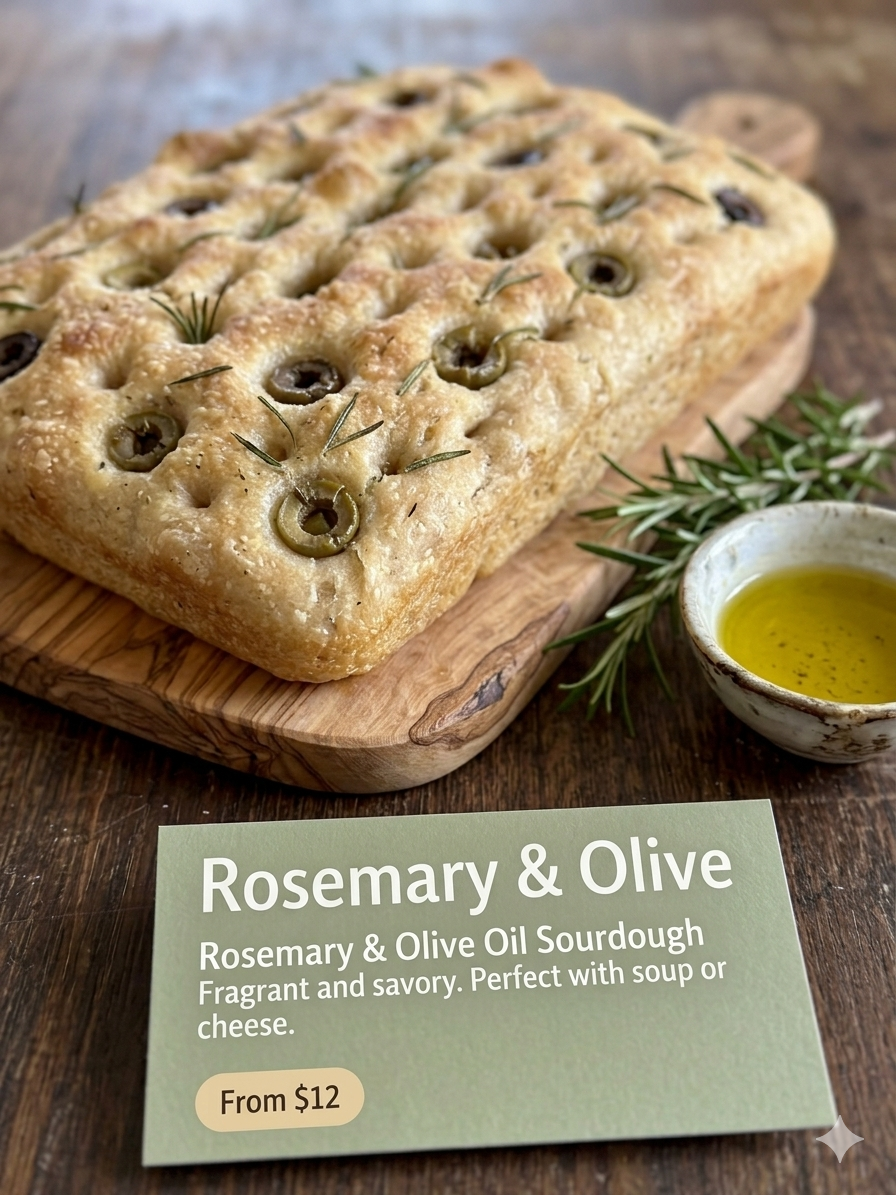 Rosemary and Olive Oil Sourdough