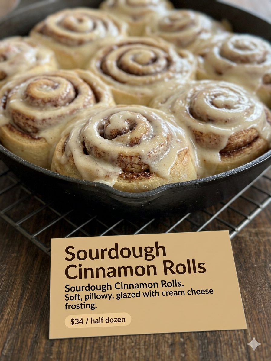 Sourdough Cinnamon Rolls